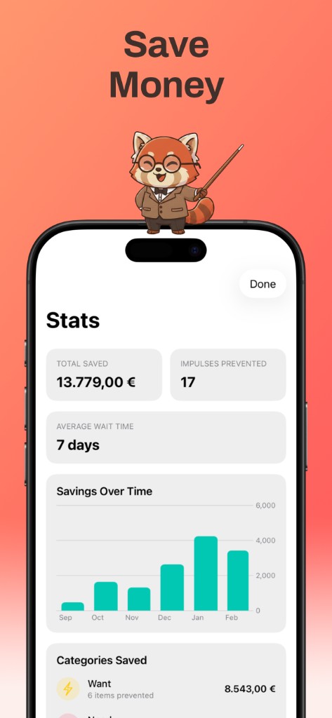 Track your savings